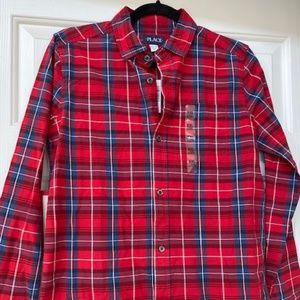 NWT The Children's Place Button down shirt XXL (16)